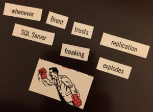 My latest attempt at inbound marketing: SQL Server magnetic poetry kits