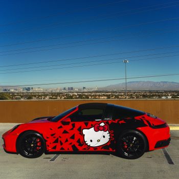 Porsche 911 with Hello Kitty wrap