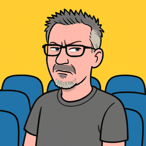 Me, dubious, in a conference, as seen by Apple's Playground app